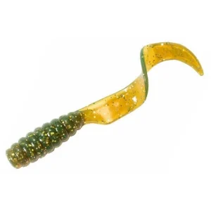 Curly-Tail Jig 5-pk - Motoroil/Gold
