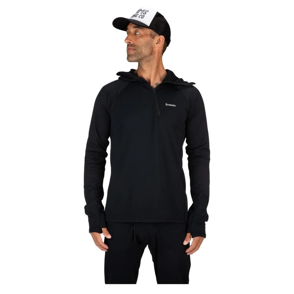 Simms Heavyweight Baselayer Hoody Black - Image 4