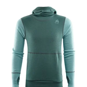 WarmWool hoodsweater Ch North Atlantic / Reef Waters