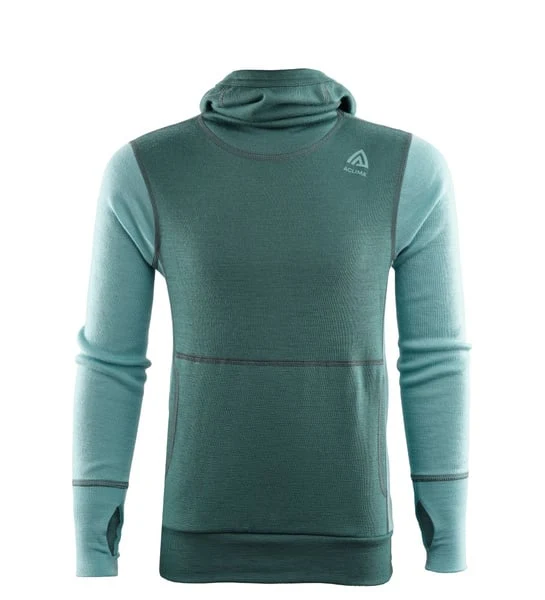 WarmWool hoodsweater Ch North Atlantic / Reef Waters