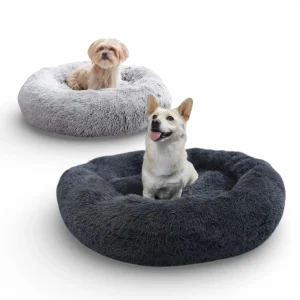 Hundeseng donut med avtagbart trekk
