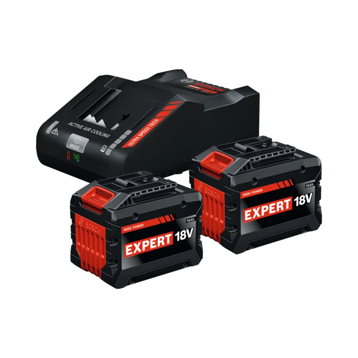 Startsett Bosch EXPERT 2x EXBA18V-150 + EXAL18V-160 (1 600 A03 73Z)