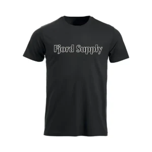 T-skjorte Fjord Supply med logo - 1 gratis pr. bestilling (gjelder utvalgte varer)